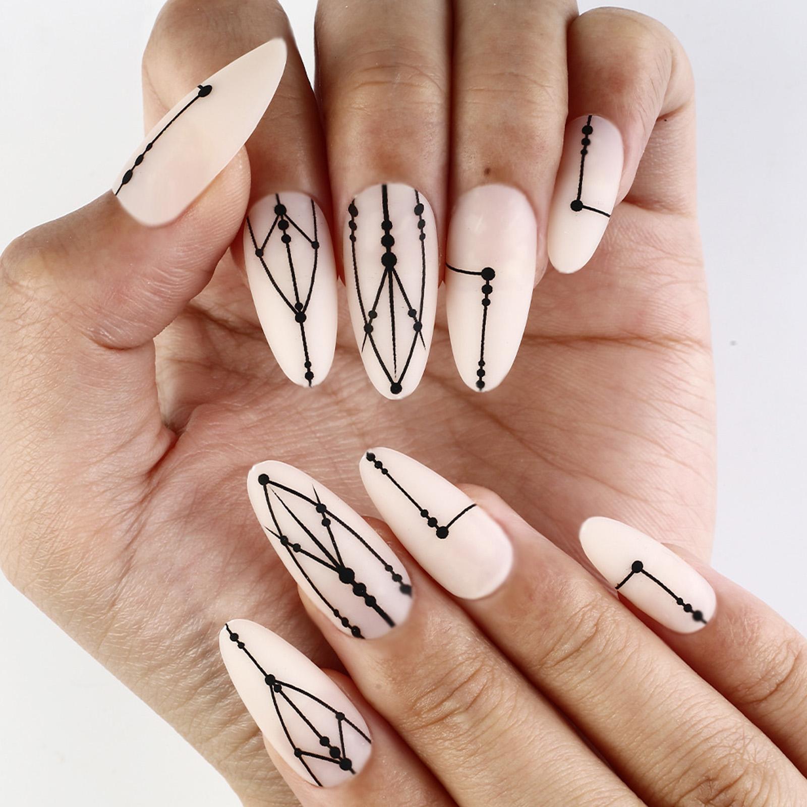 

Накладные ногти в форме миндаля, глянцевые, накладные ногти, натуральные, полностью покрывающие накладные ногти, акриловые клеи для ногтей для женщин