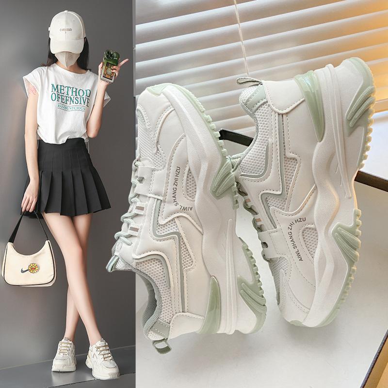 Fashion Summer New Women Platform Casual Sneakers 2025 Designer Mesh Breathable Running Shoes Woman Sports Vulacnize Shoes Fashion Mujer