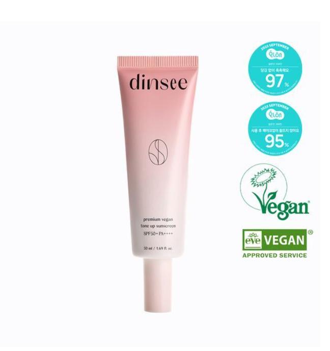 Dinsee Premium Vegan Tone-Up Sun Cream SPF50+ PA++++ 50ml