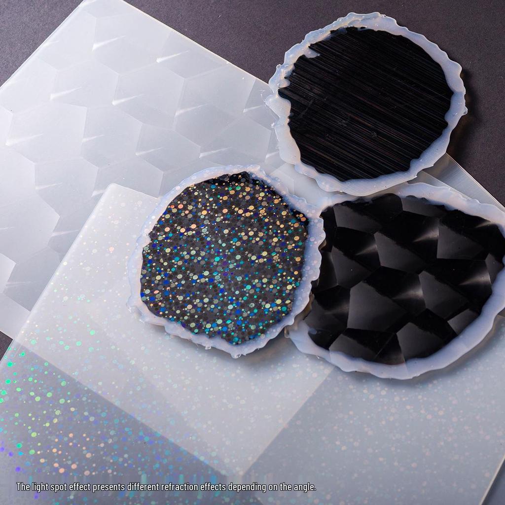 Colorful 3D Epoxy Silicone Gradient Laser Transfer Sheet