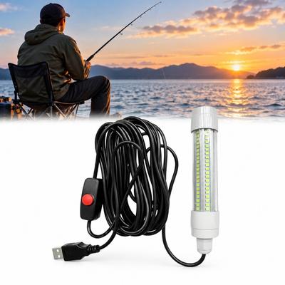 USB Power Underwater Fishing Light 5V 13W Squid Attractor Light Night Fishing Lure  Boat Fishing