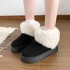 Fashion Platform Shoes Winter Women Thick Sole Snow Boots Fashion Warm Platform Round Toe Plush Casual Botas De Mujer Non-slip Shoes