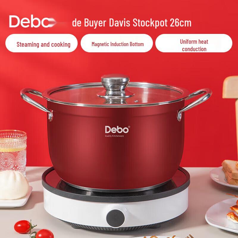 Debo Stainless Steel Steamer & Soup Pot 26cm