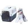 Tierkennel First Class L60 Breite 40 x Tiefe x Höhe cm Körpergewicht 3 kg Hundetransportbox Katzentransportbox Tiertransportbox Käfig Hartschalen-Transportbox Mit Griff Innen