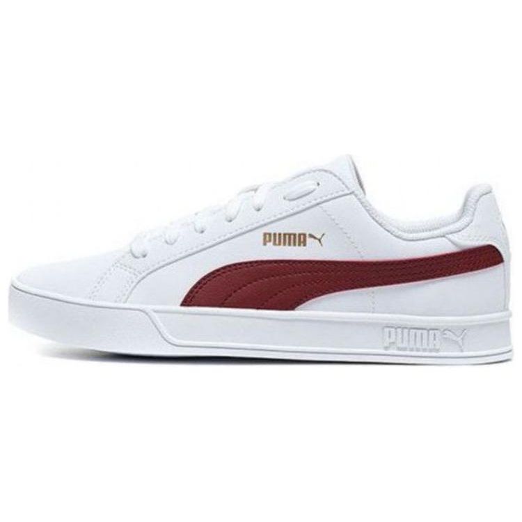 Puma Smash Vulc Casual Low-Top Sneakers Unisex Sneakers White Red 359622-22