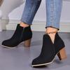 22 Spring New Short Boots and Ankle Boots Round Head Single Boots