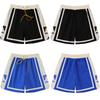 8691 Herren Logo Print Freizeitshorts, Elastischer Bund Kordelzug Nylonshorts, Sommer Streetwear Strand Badehose