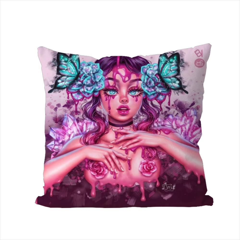 Eunpyon Art Pillow Case For Car Sofa Decorative Home Doublesided Print Plush Square Throw Pillow Cushion Cover