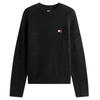 Tommy Jeans Mens Badge Knitted Crew Neck Sweatshirt