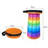 Portable Telescoping Folding Camping Stool Outdoor Foldable Beach Chair Folding Camping Chair for Travel Hiking Fishing Garden
