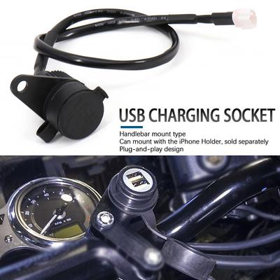 NEW MT09 2017-2024 USB Socket Motorcycle Charger Waterproof Support Phone For YAMAHA MT07 XSR700 Tracer 700 Tenere 700 All Years