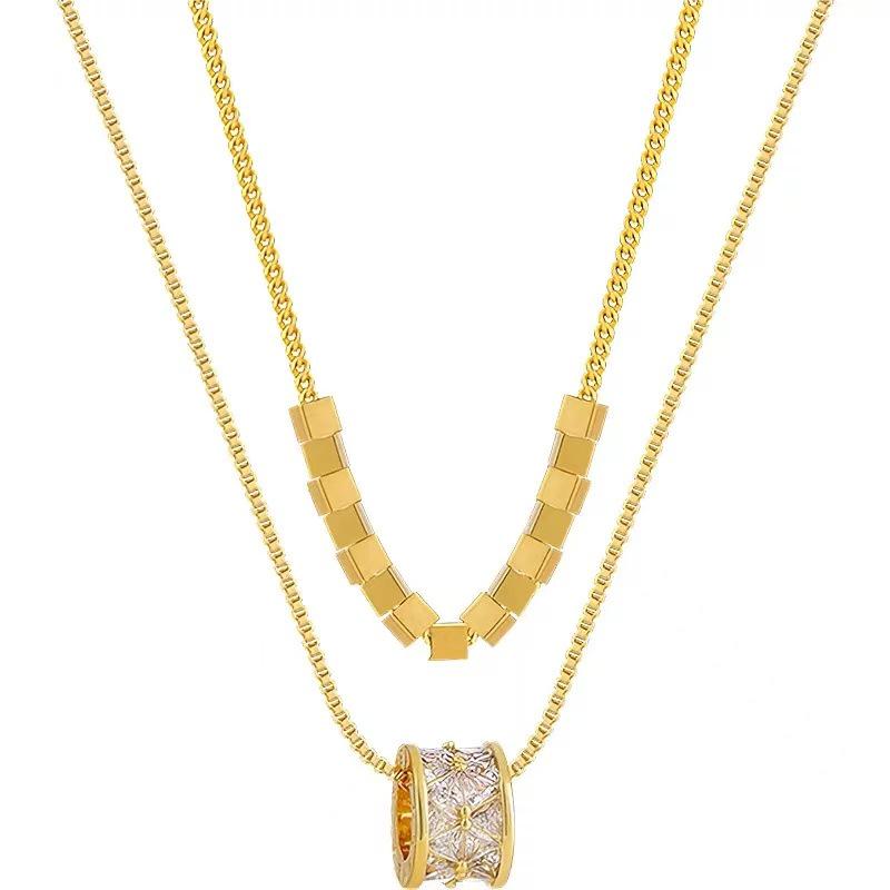 Double Layered Necklace for Women - 2026 Light Luxury Sweater Chain, Autumn & Winter Accessory