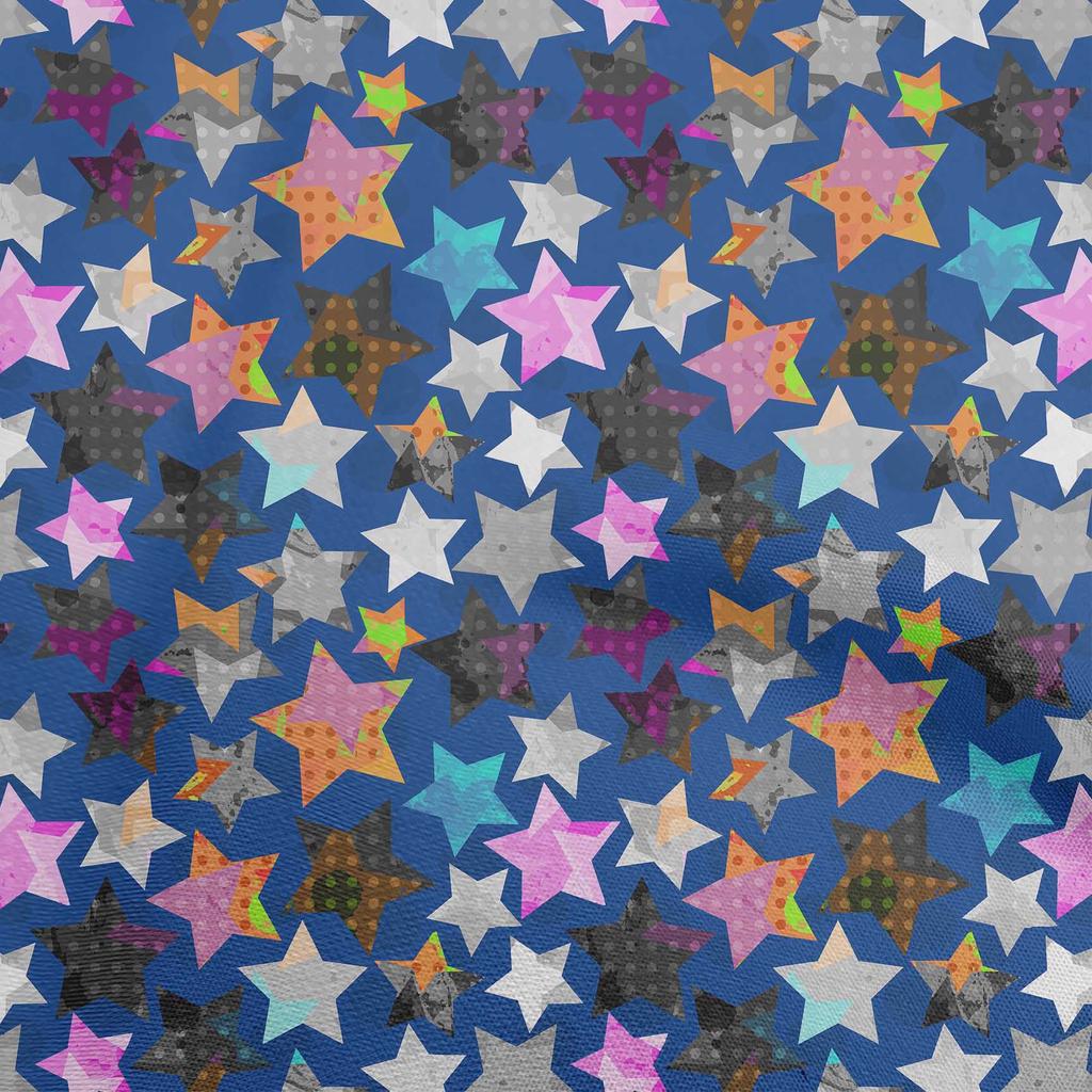 oneOone Cotton Flex Blue Fabric Galaxy Sewing Fabric By The Yard Printed Diy Clothing Sewing Supplies 40 Inch