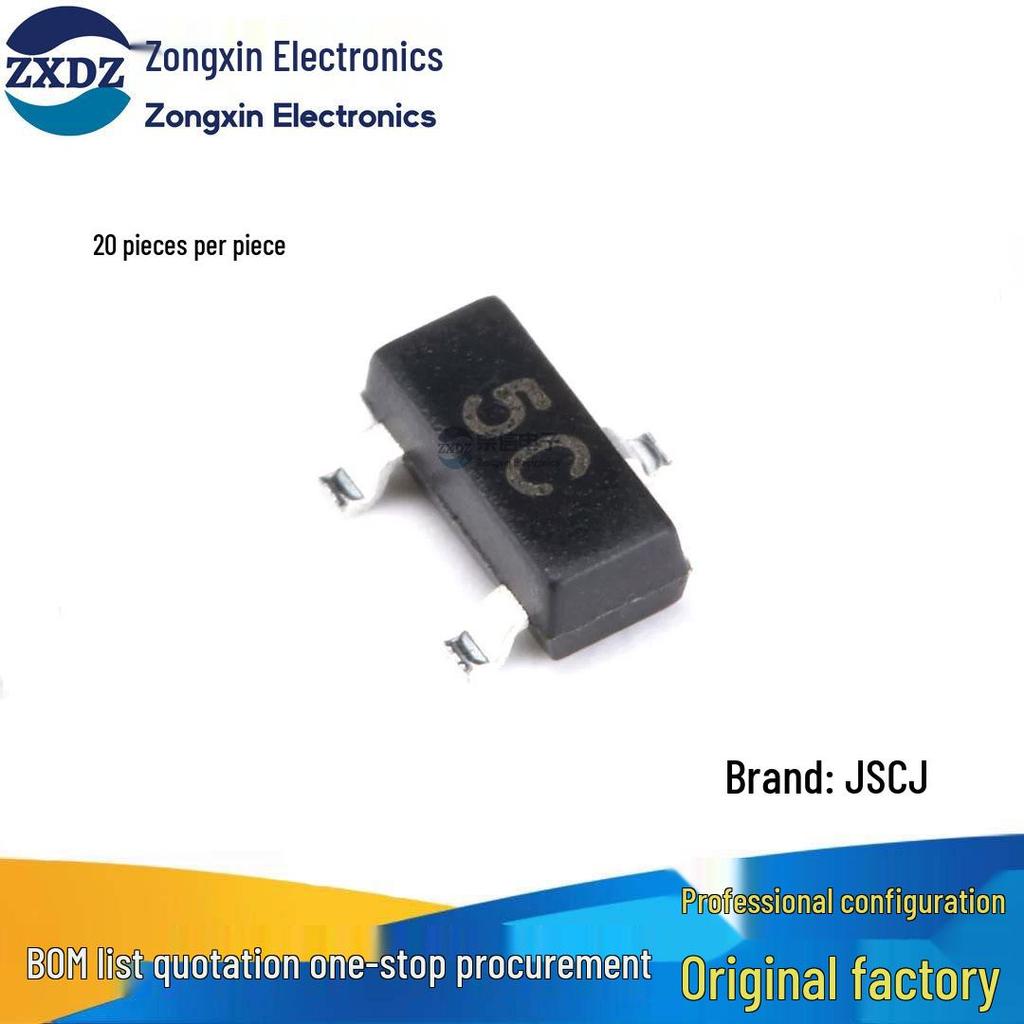 BC807-40 PNP Transistor 45V 500mA, SOT-23, Surface Mount, Pack of 20