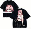 Darling In The Franxx Anime Lover TShirt Harajuku Cotton NewModel High Street Oversized Unisex Short Couples Streetwear Trendy