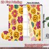 2D Flat Printing  JIT 2pcs   Curtains (Without Rod) Cheerful Curtains Chic Pattern Curtains Durable 100% Polyester Fabric Curtains
