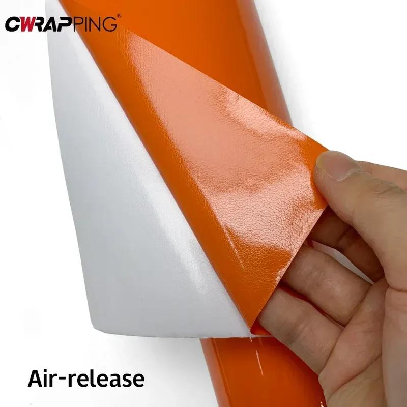 Glossy Car Sticker Vinyl Wrap Adhesive Vinyl for Auto Film Waterproof DIY Decal Stickers Auto Body Films for Vehicle Accessories
