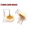 Polishing Wheel Cloth Buffing Wheel Bench Grinder Power Tool Accessories For Gold, Silver Jewelry Mirror Polish Pad