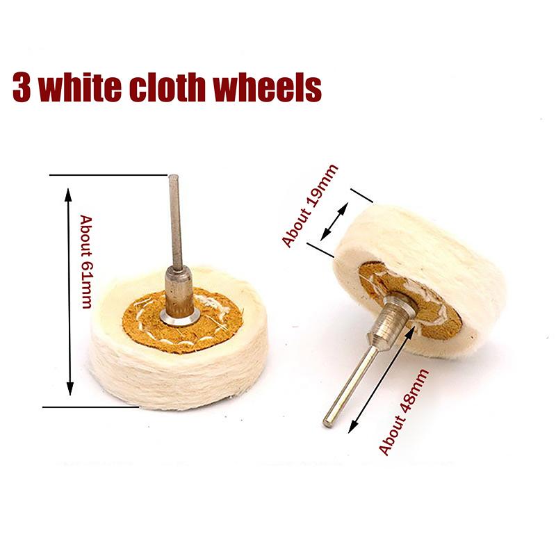 Polishing Wheel Cloth Buffing Wheel Bench Grinder Power Tool Accessories For Gold, Silver Jewelry Mirror Polish Pad