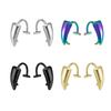Creative Clip On Stainless Steel Fang Lip Cuffs for No Piercing Jewelry Lip Studs Ideal for Parties and Festivals