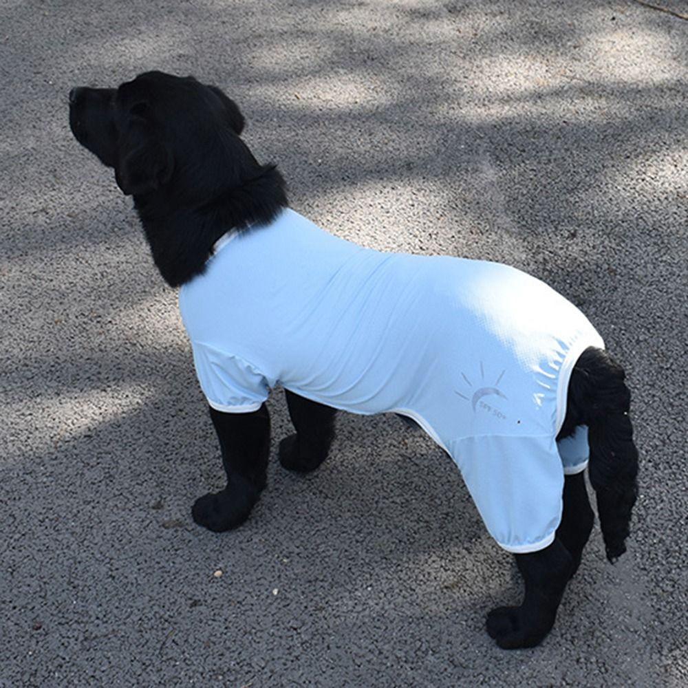 Solid Color Pet UV Protection Clothes Elastic Dogs Apparel Comfortable Dogs Cool Shirts  Summer