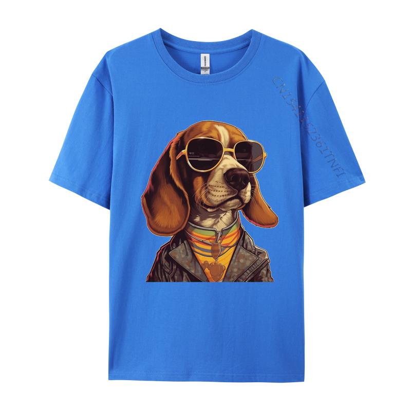 Old School Beagle Tshirt Simple Style Oversize Printed Tee Shirt Mens Cotton Cute Tshirt Luxury T Shirt