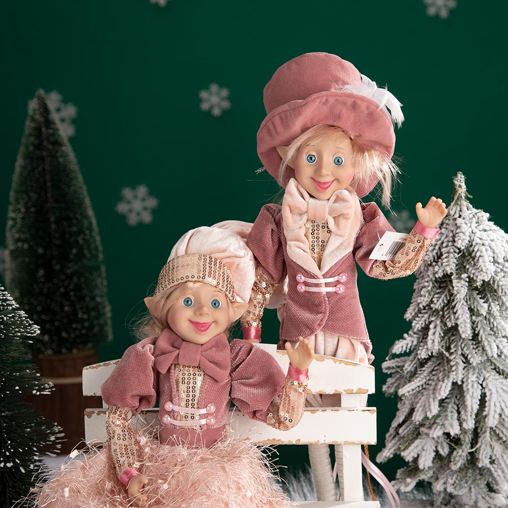 Neue farbenfrohe und niedliche Weihnachtselfen-Puppen-Anhänger, Weihnachtsdekoration, frohe Weihnachten, Heimdekoration, Natal, frohes neues Jahr, Heimdekoration