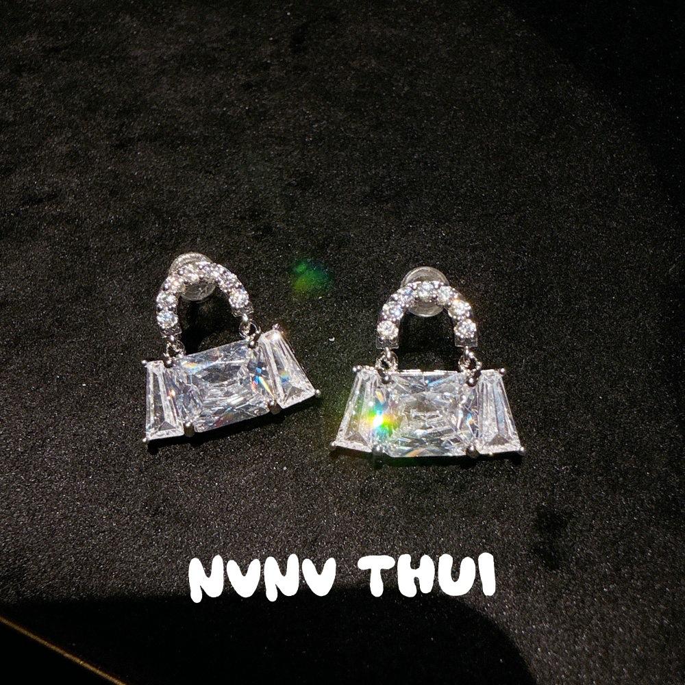 Music Note Dew Starfish Gem Pearl Earrings, Tahiti, Sea Beads Horseshoe Zircon Earrings Powder Love
