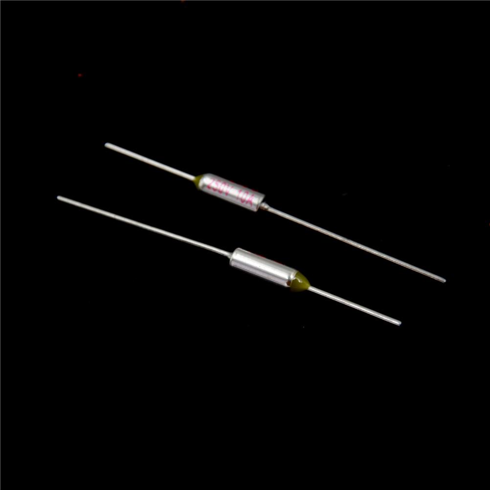 5Pcs Sf214E Thermal 10A 250V Celsius Circuit Cut Off Thermal Fuse Thermal