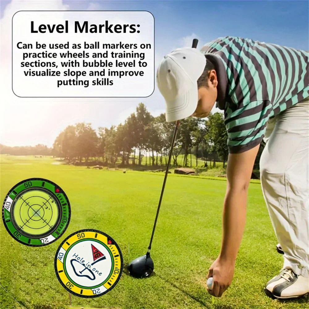 High Precision Golf Tools Leveler Ball Marker Golf Spirit Level Golf Slope Meter  Gift for Golfers
