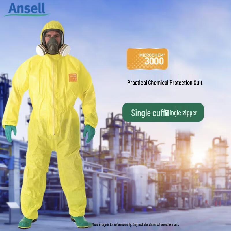 Ansell MC3000 Acid-Alkali Chemical Protective Suit M