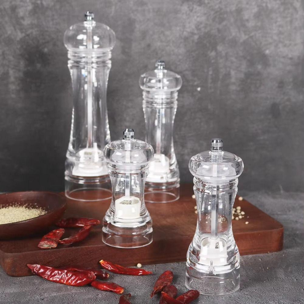 Multi-Size Pepper Grinder Transparent Kitchen Tool Seasoning Jar  Seasoning Application
