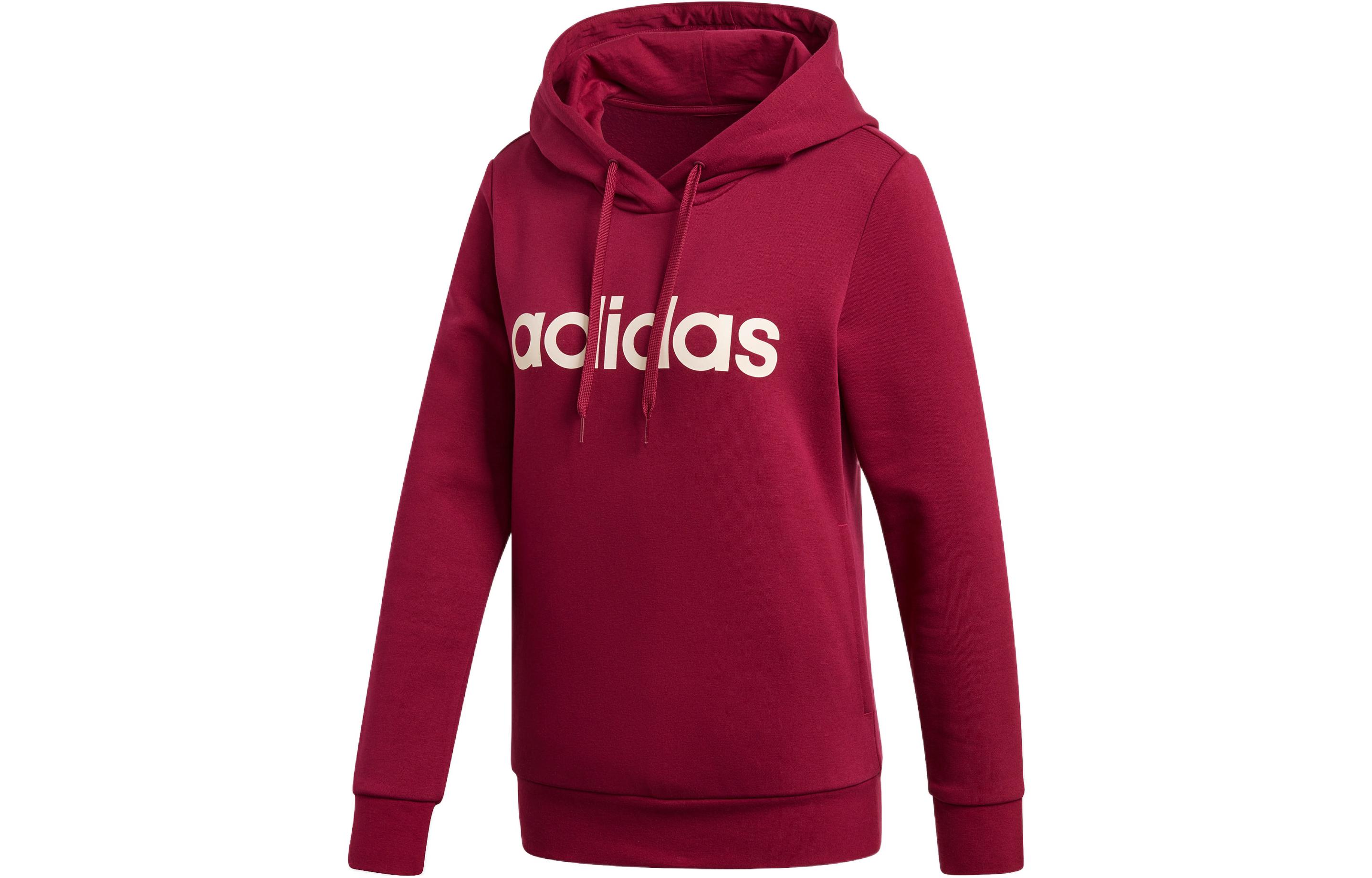 Adidas Sweatshirts Women s Red Hooded Moderate Regular GP8733 S