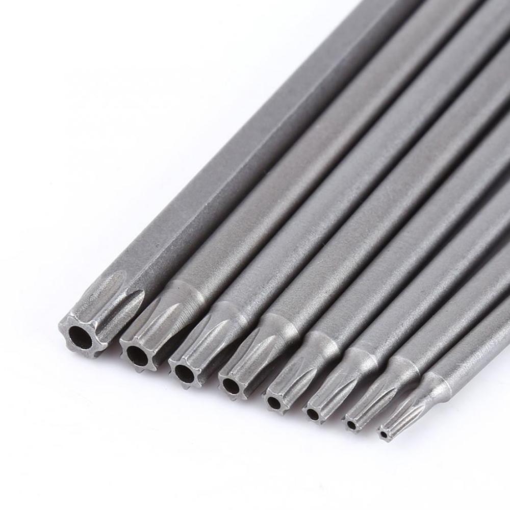 T30 Screwdriver Bit 8Pcs T40 1/4 Inch Hex Torx Hand Tool 150MM Extra Long