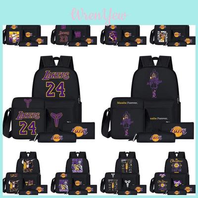 Nba Cartoon Style Backpack For Teenage Boys Large Size 20l Capacity