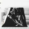 Kurt Cobain Blanket Fleece Decoration Portable Lightweight Thin Throw Blanket for Sofa Office Plush Thin Quilt