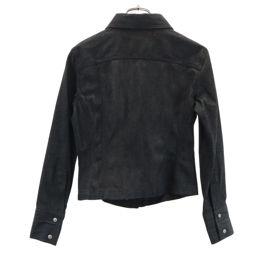 GUCCI made in Italy Denim Jacket 38 black Women Used