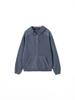 Kijun Men Garment Dyed Patch Hoodie Blue