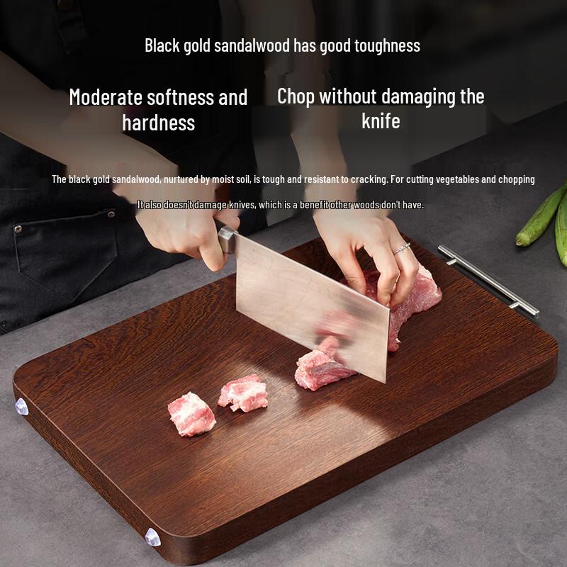 Zhi Shi Solid Wood Cutting Board with Rack