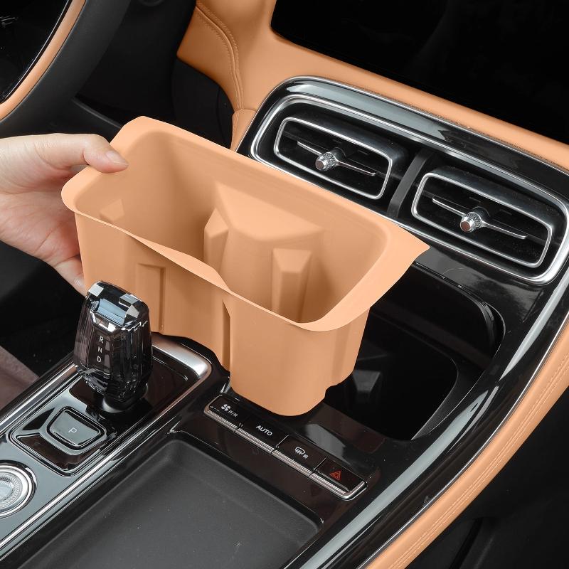 For Geely Boyue L Atlas IV 2025 Silicone Water Cup Cover Car Central Control Panel Modified Protective Dust Pad Car Accessories