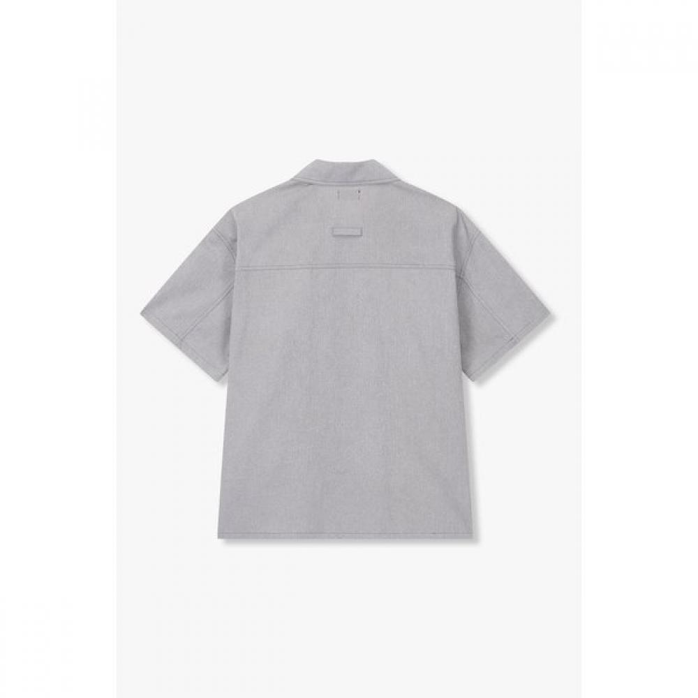 STUDIO TOMBOY Washed Cotton Half Sleeve Shirt  91m6221223 
