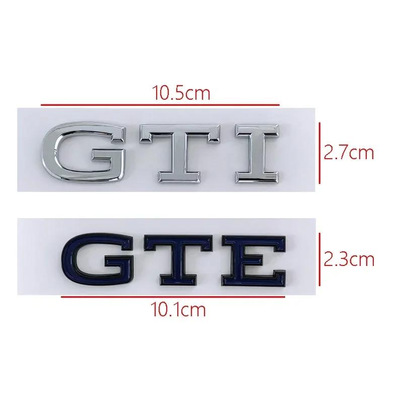 Pro VW VOLKSWAGEN 2026 Nové 3D ABS Boční odznaky na zadní kufr auta pro VW Nové logo GTE Golf R Beetle Passat Tiguan Jetta Sharan