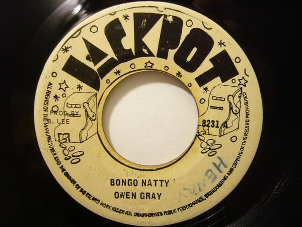 

7-дюймовая пластинка OWEN GRAY Bongo Natty 8231 Jackpot Ямайка Регги Ска Даб Б/у