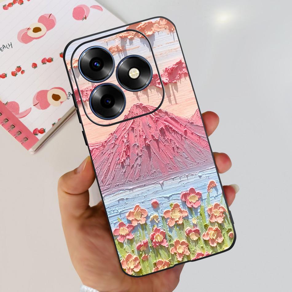 For Itel S23 Plus S681LN case itel S23 S665L Fashion Elegant Painted Soft Silicone TPU Phone Back Cover For Itel S23+ S23Plus