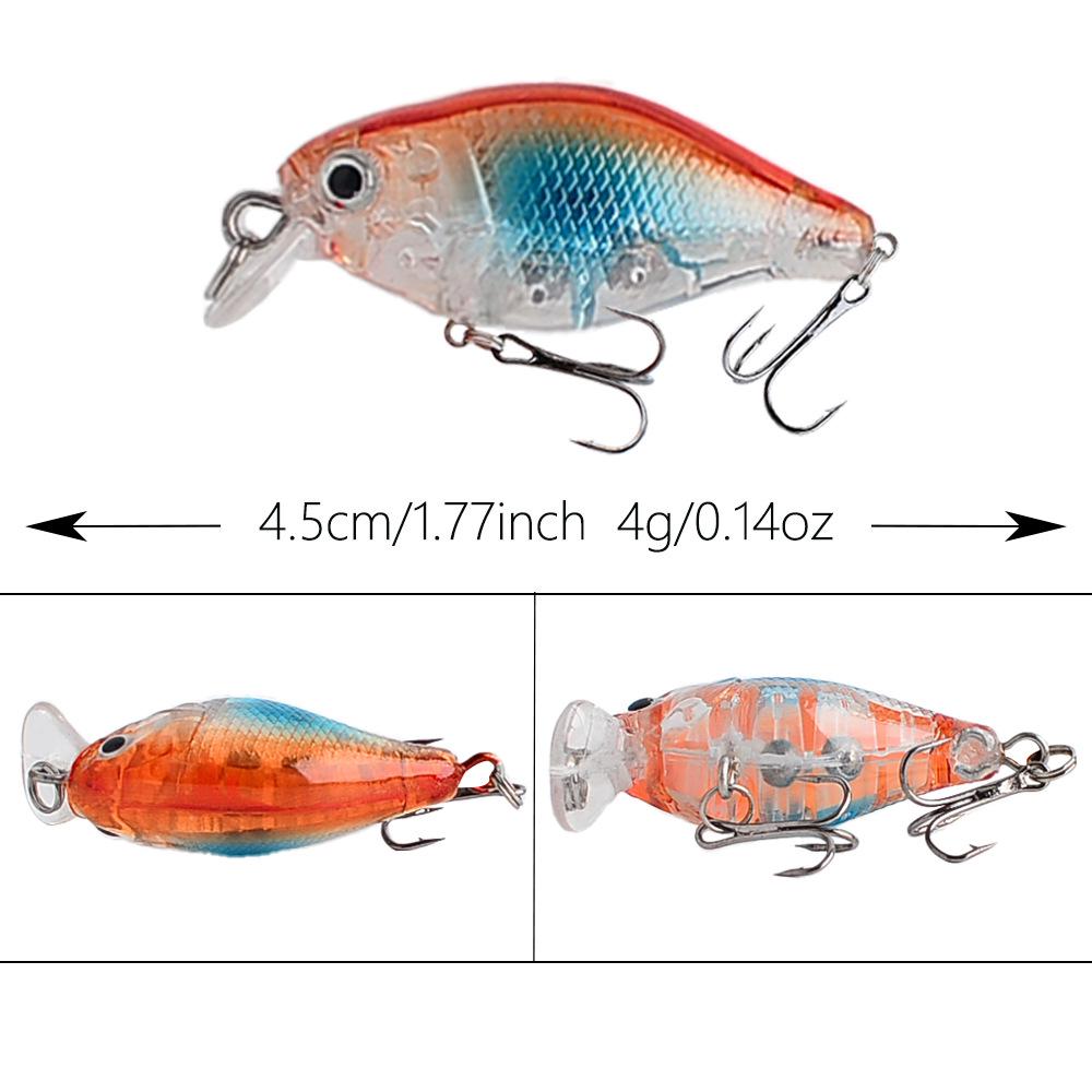 Small Floating Rock Fat Guy Fishing Lure - 4.5cm/4g Simulated Bait for Asp and Bass