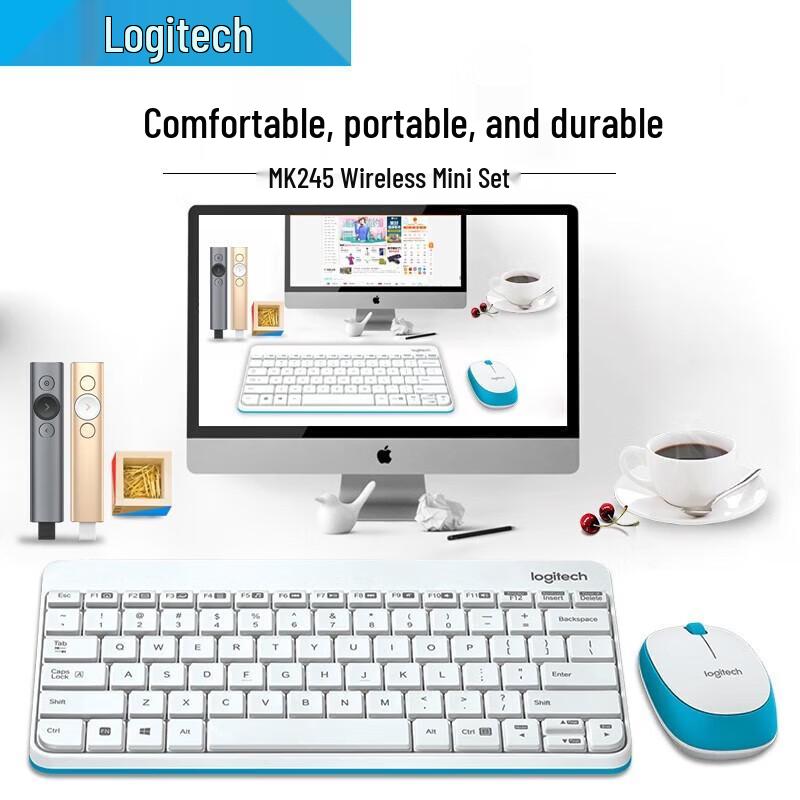 Logitech MK245 Nano Compact Wireless Keyboard and Mouse Combo