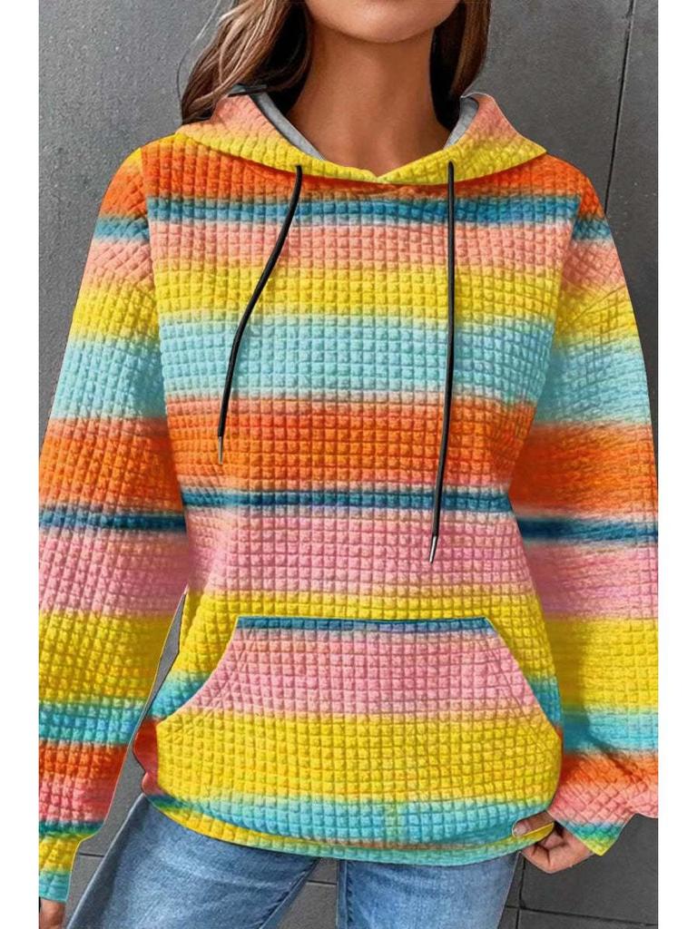 Damen Pullover mit Kapuze und Aufdruck Herbst/Winter