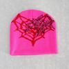 Heart Shape Spider Web Pattern Knitted Cap Winter Warm Fashionable Gift Casual