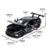 1:32 BMW M8 GTE Alloy Sports Car Model Diecast Metal Track Racing Car Vehicle Model Simulation Sound and Light Children Toy Gift