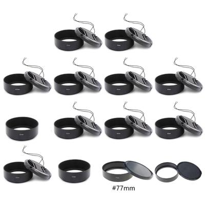 37 39 40.5 43 46 49 52 55 58 62 67 72 77 82mm Cylindrical Metal Lens Hood for Photographers and Videographers